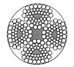 四股扇形股鋼絲繩